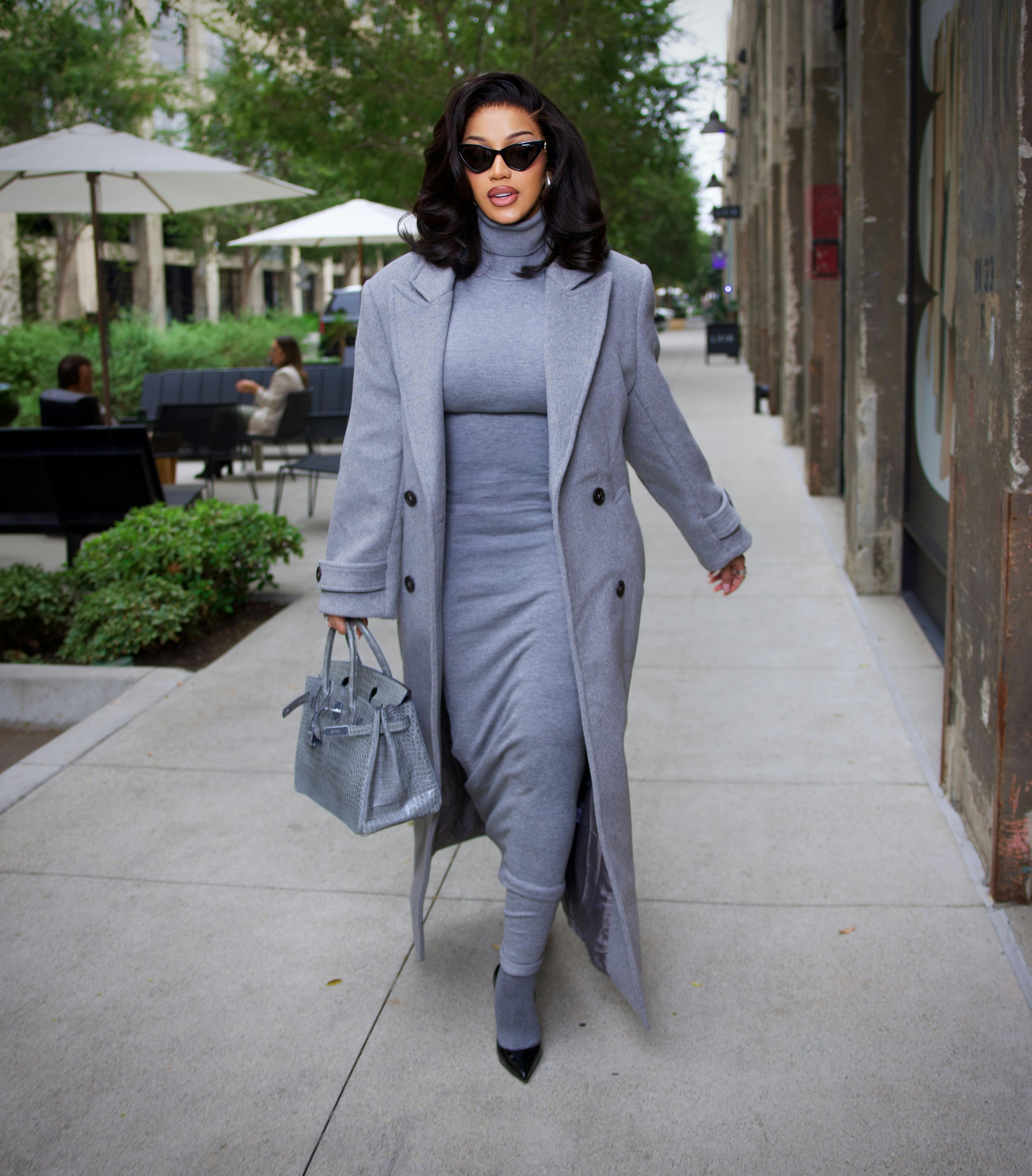 Cardi B Gives a Lesson on Tonal Dressing for the Office