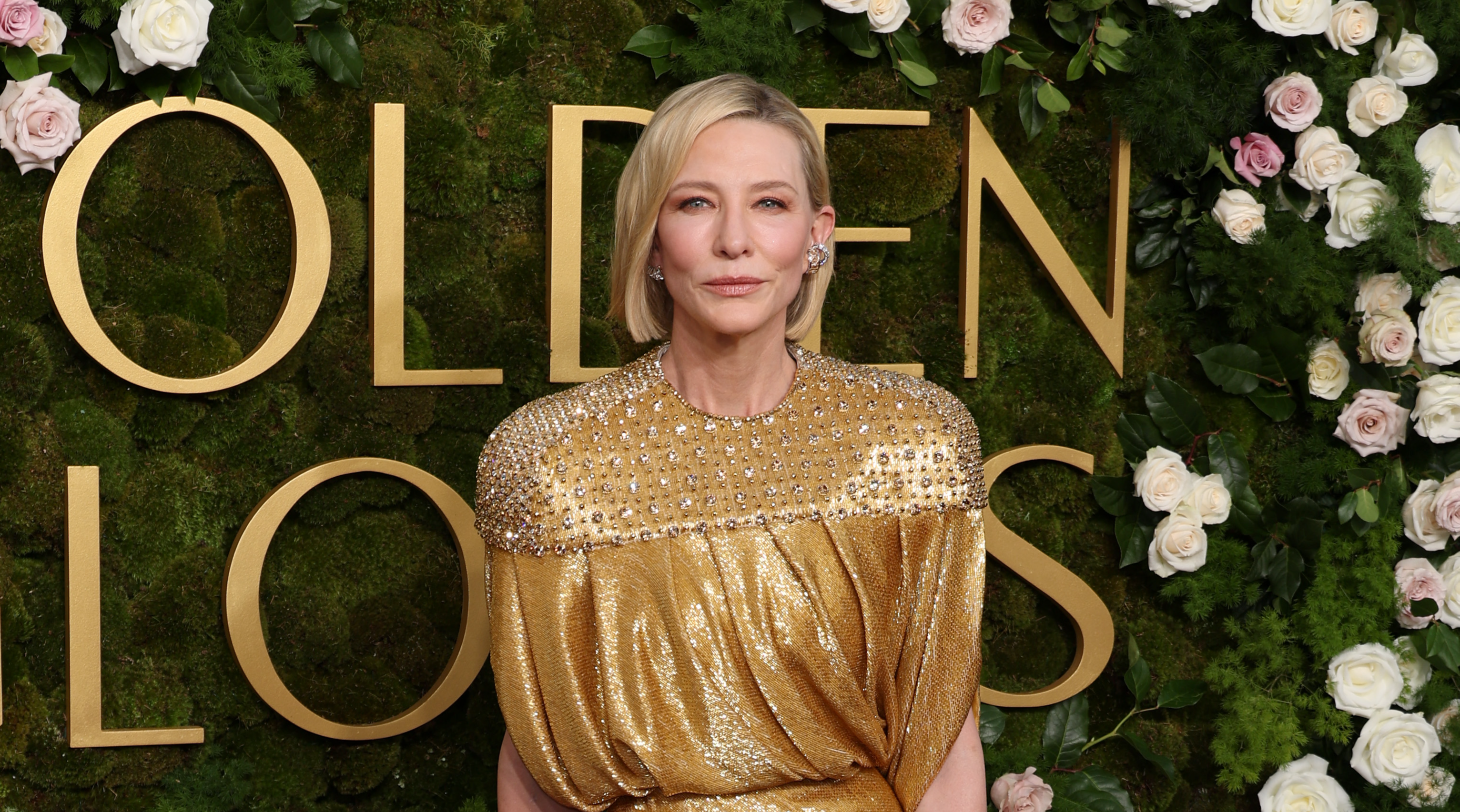 See The Celebrities On The 2025 Golden Globes Red Carpet 1736120021 Cate Blanchett Golden Globes 2025 Edited