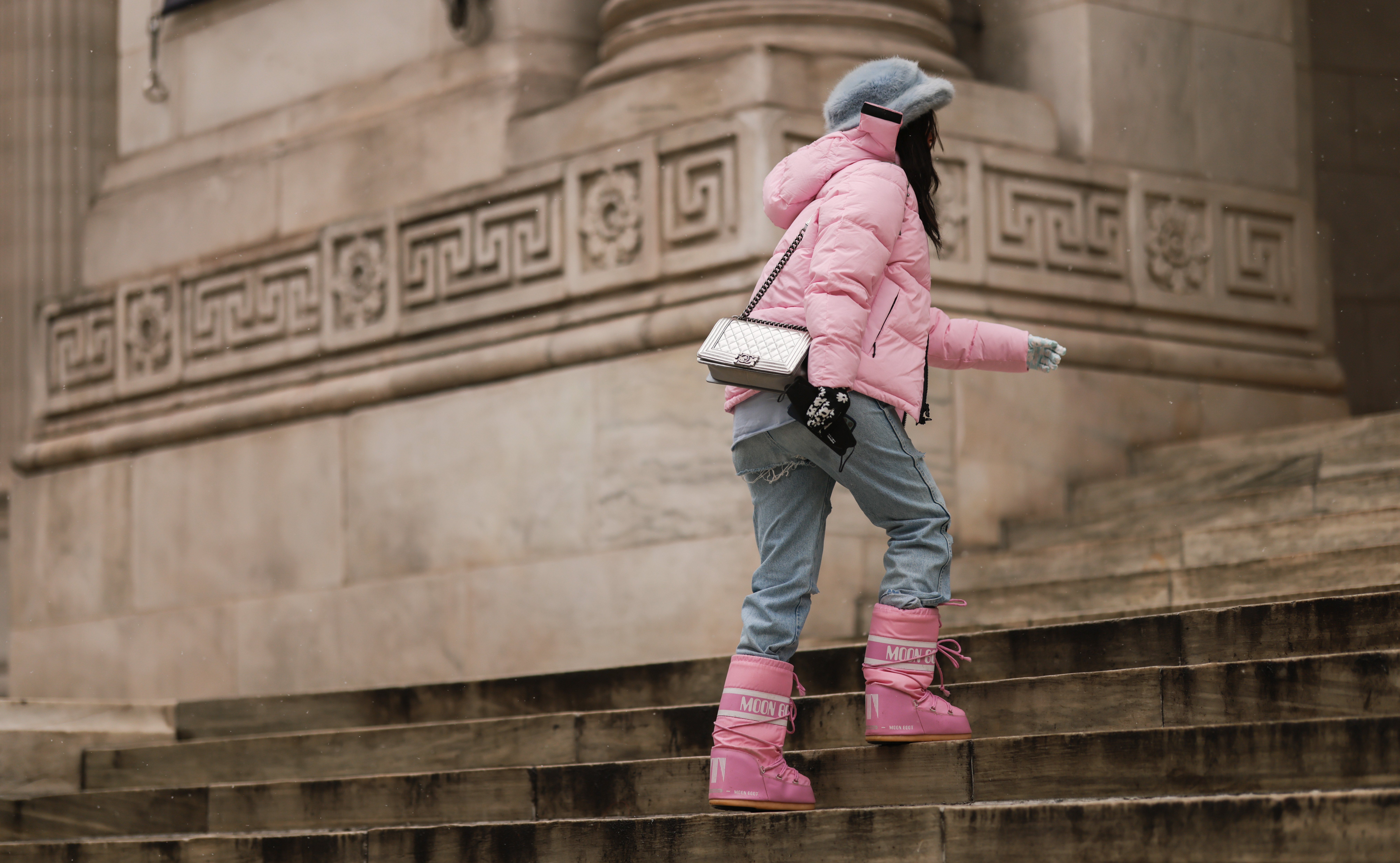 pink moon boots