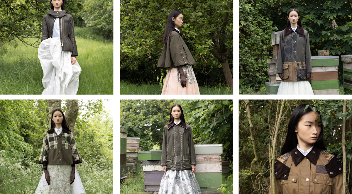Barbour x ERDEM Constance Waxed Jacket
