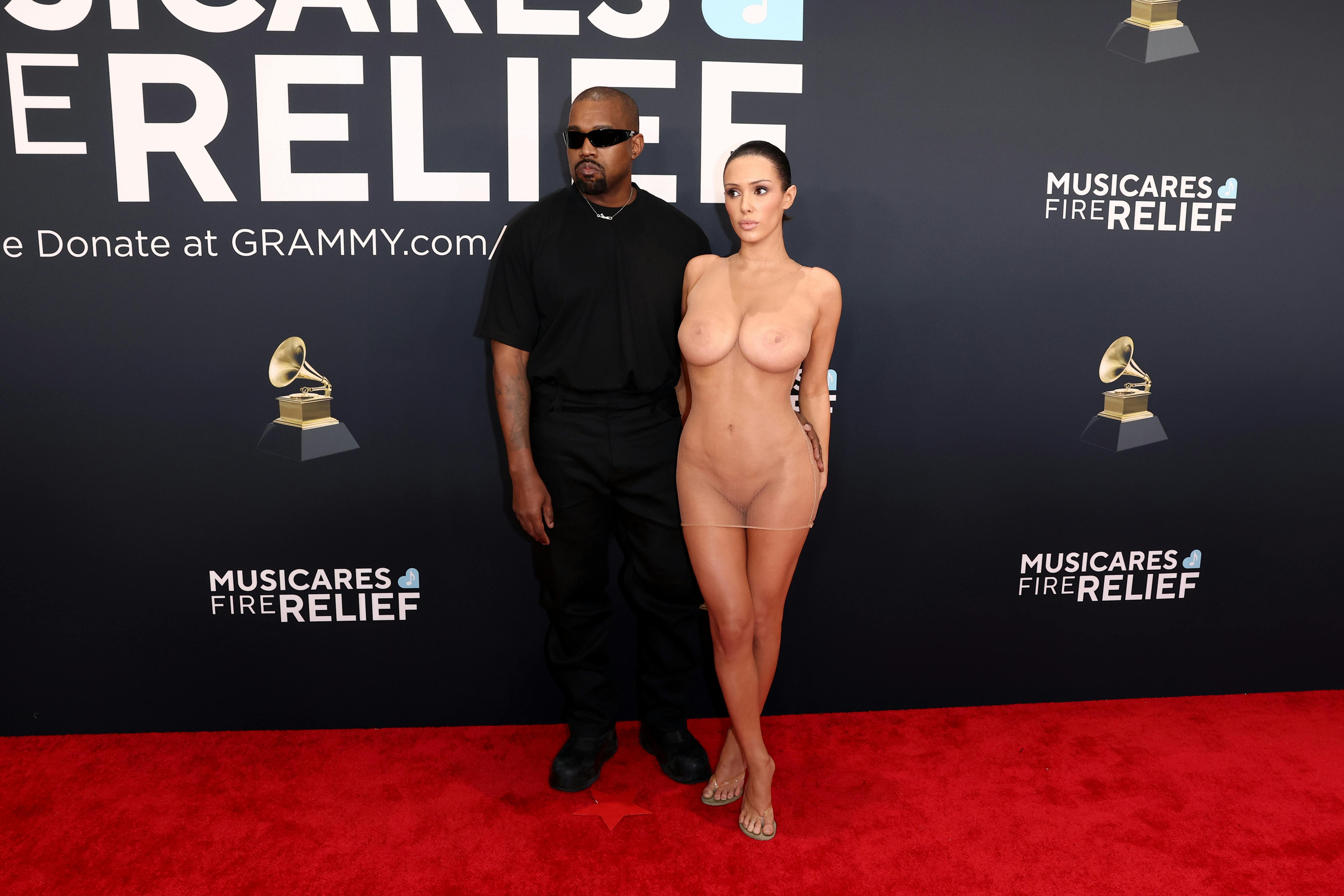 Yes, Bianca Censori Was Fully Nude at the Grammys and Then Kicked Out. See  the Naked Look