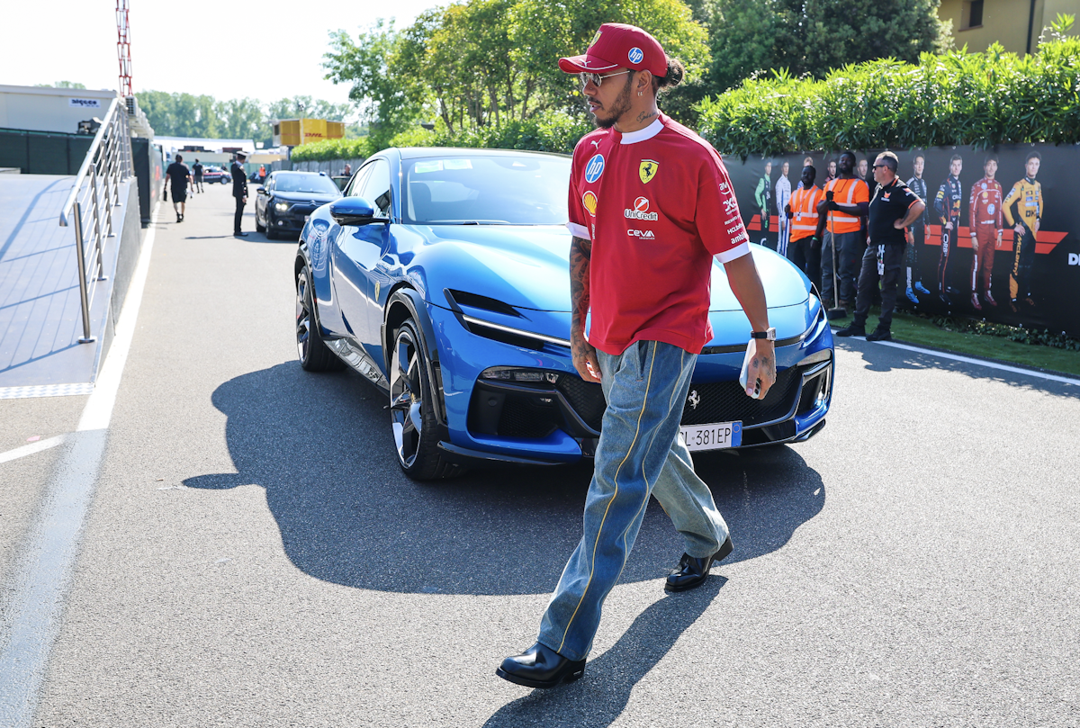 Lewis Hamilton Smolders With a Low Man Bun at the F1 Grand Prix Imola Amid Ferrari Drama