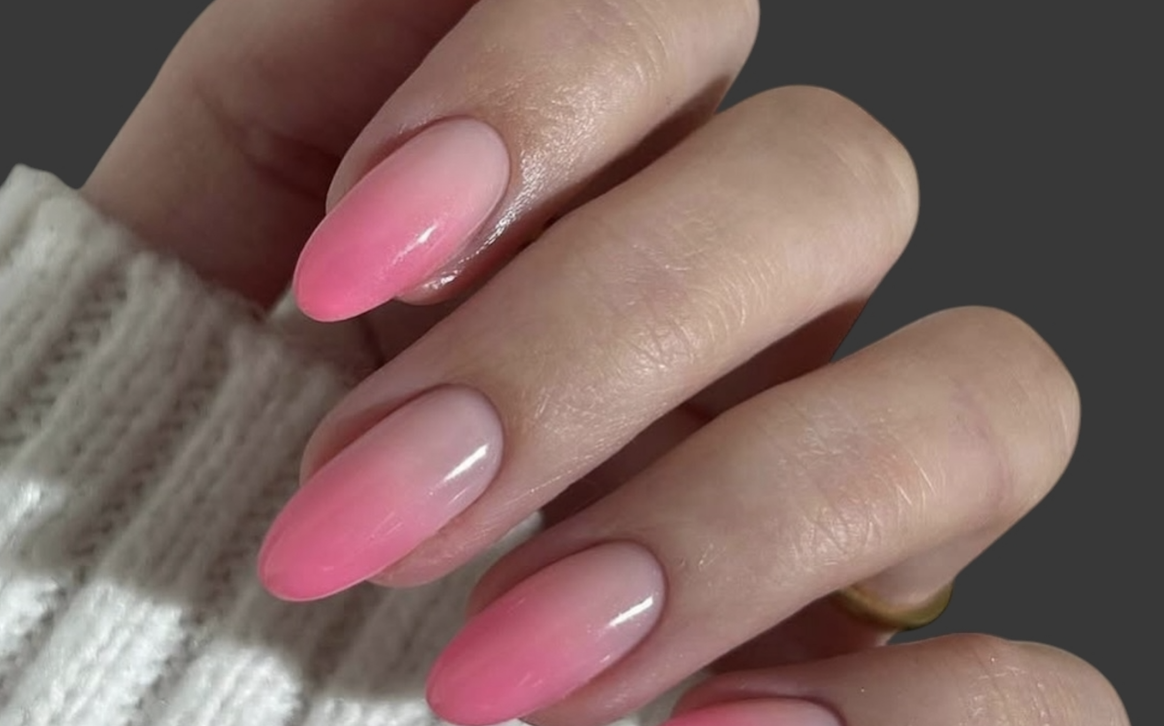Sun‑Kissed Pink Gradient Nails