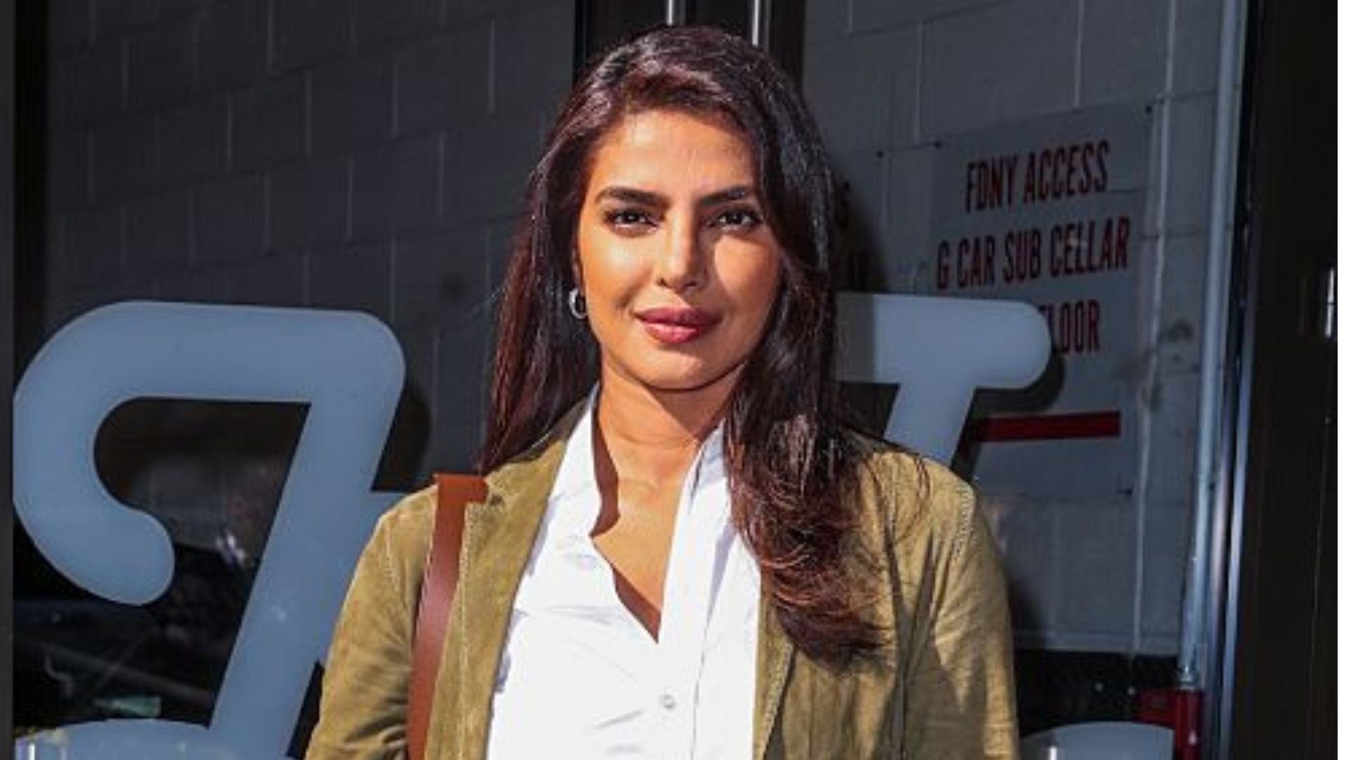 Priyanka Chopra Embraces Method Dressing in Suede Suit Ahead of 'Heads of State'