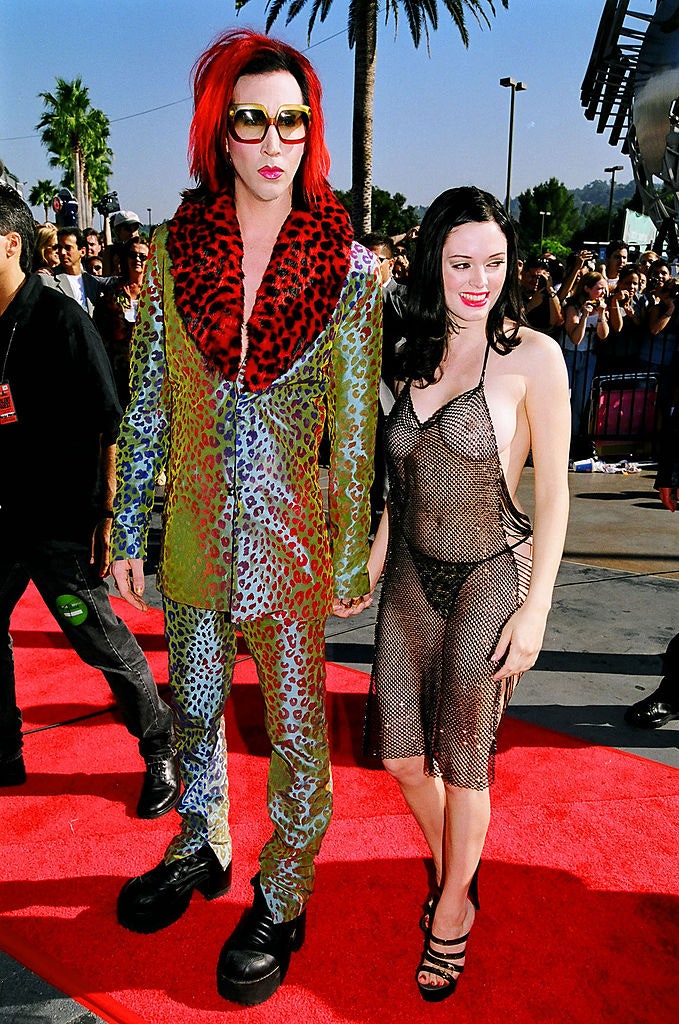rose mcgowan red carpet dress Rose McGowan: The Red Carpet Can Be Like Visual Rape