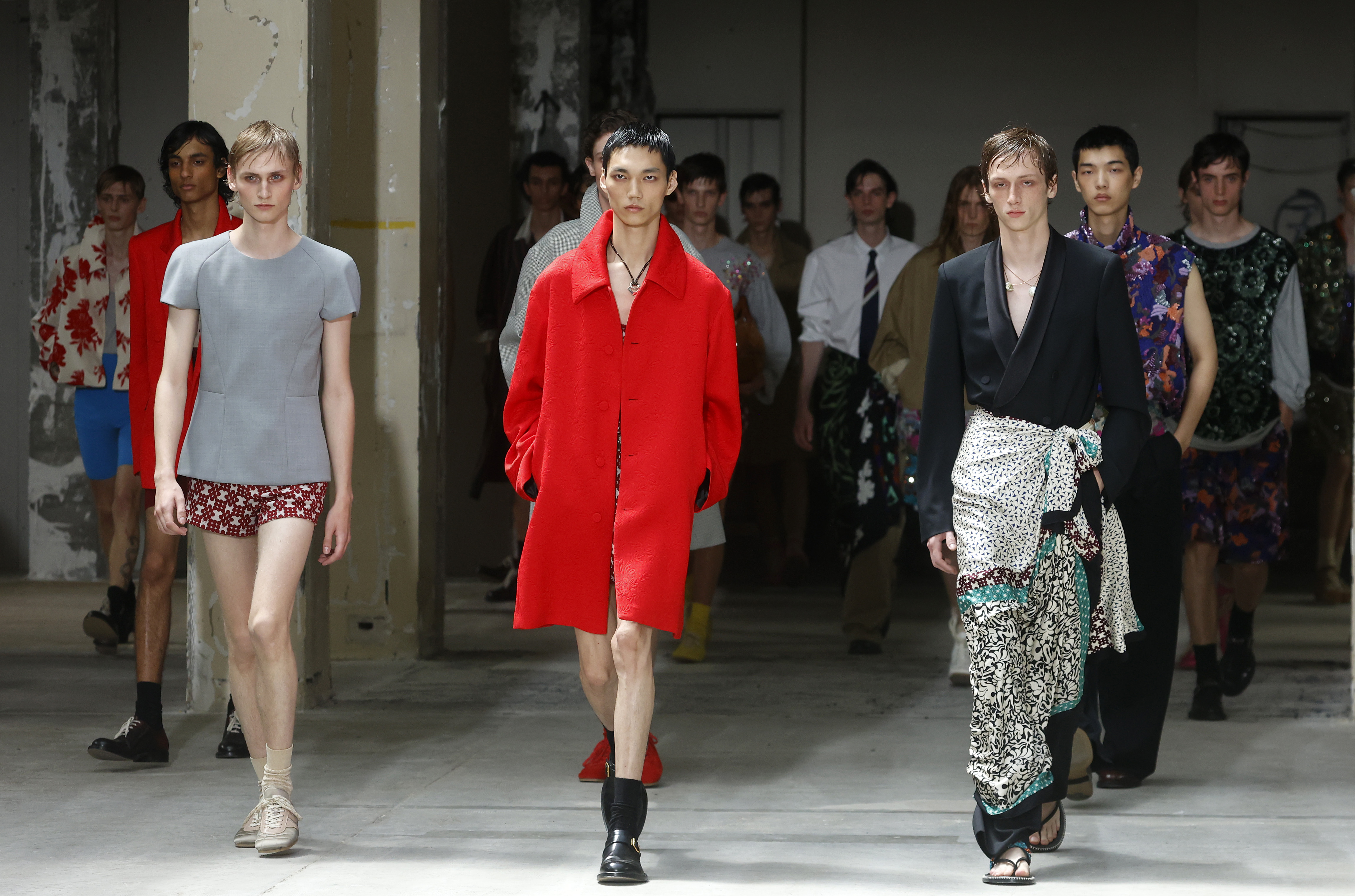 Julian Klausner Makes His Menswear Debut for Dries Van Noten Spring/Summer 2026