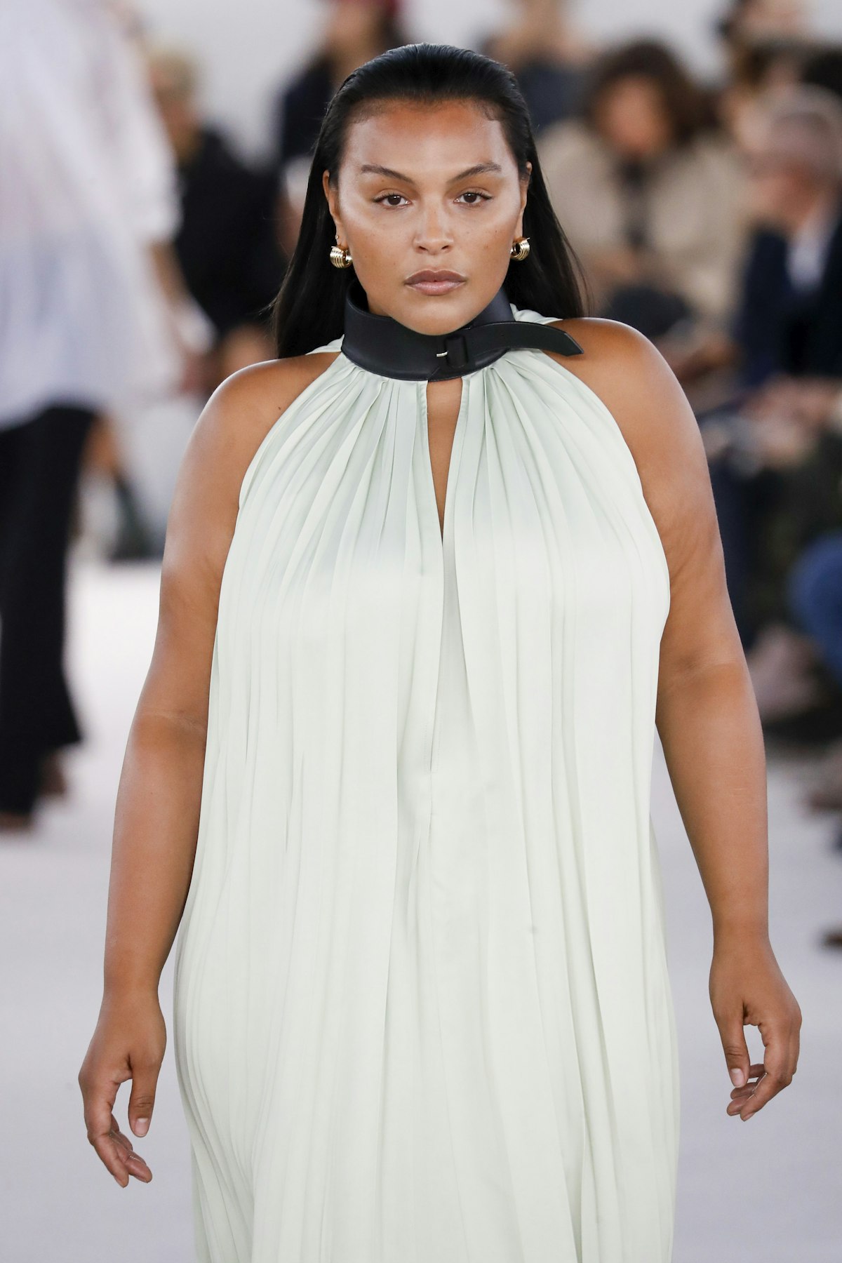 loose fit silk dress Layered Silk-Satin Dress – Rene-mariane