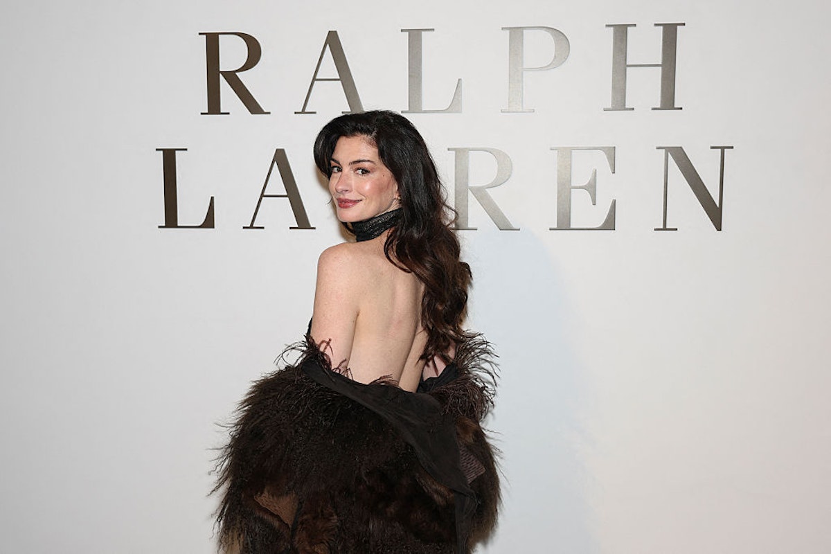 Anne Hathaway Stuns At New York Fashion Week In A Sophisticated Take On The Sheer Dress