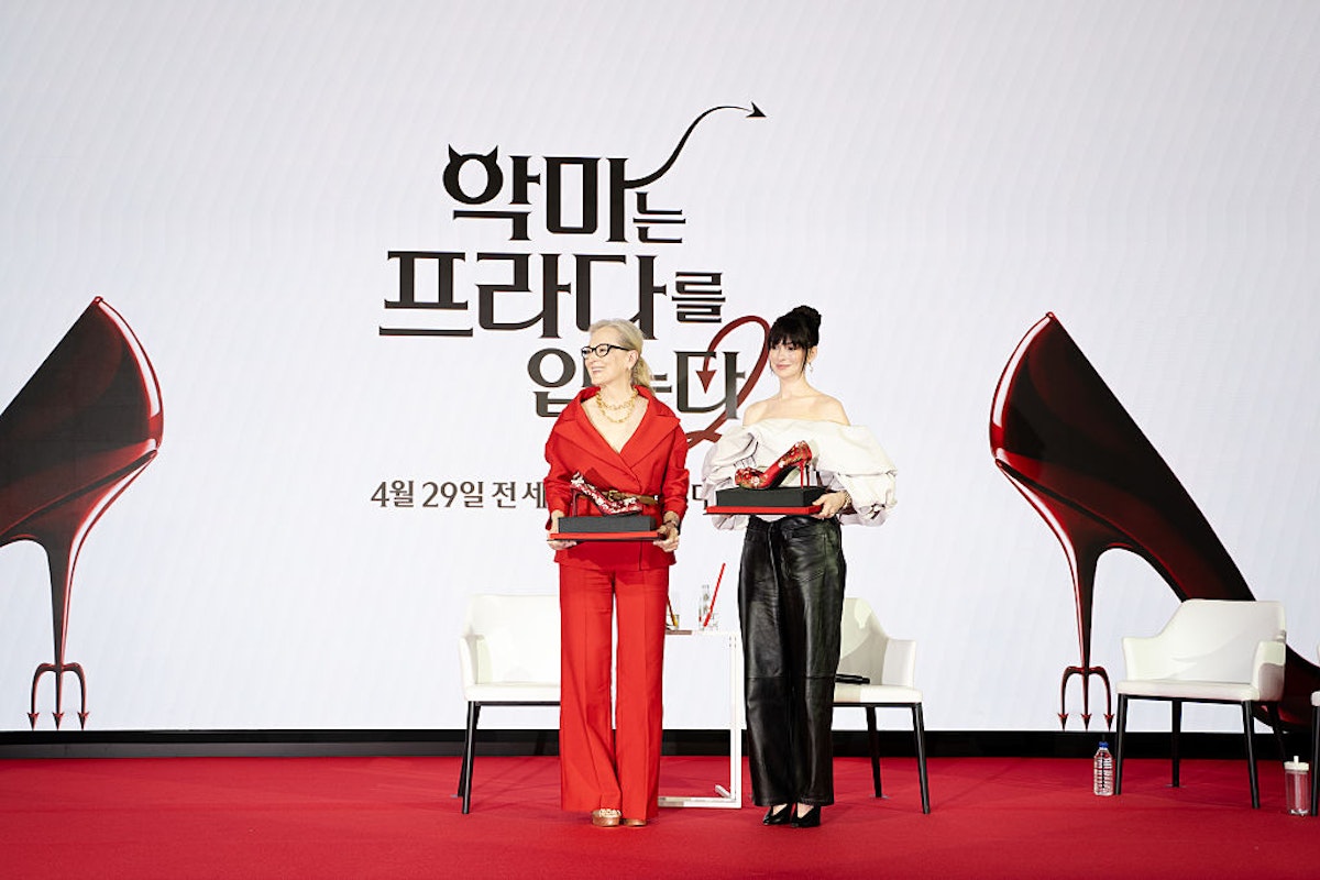 All of Anne Hathaway and Meryl Streep's Looks for 'The Devil Wears Prada 2' Press Tour