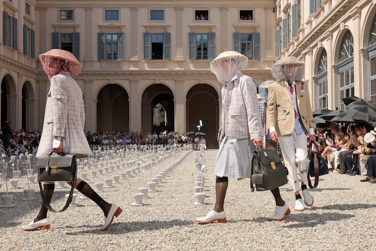 Thom Browne's Spring/Summer 2027 Collection Blooms in Milan