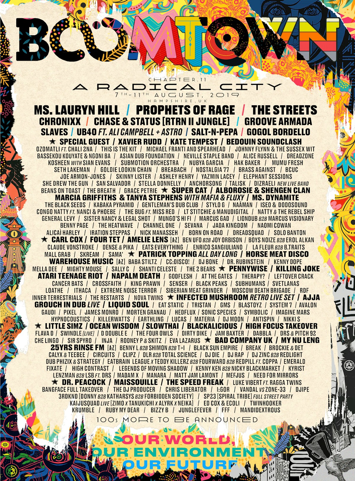 Boomtown Chapter 11 lineup has landed! Chapter Three Revolution of