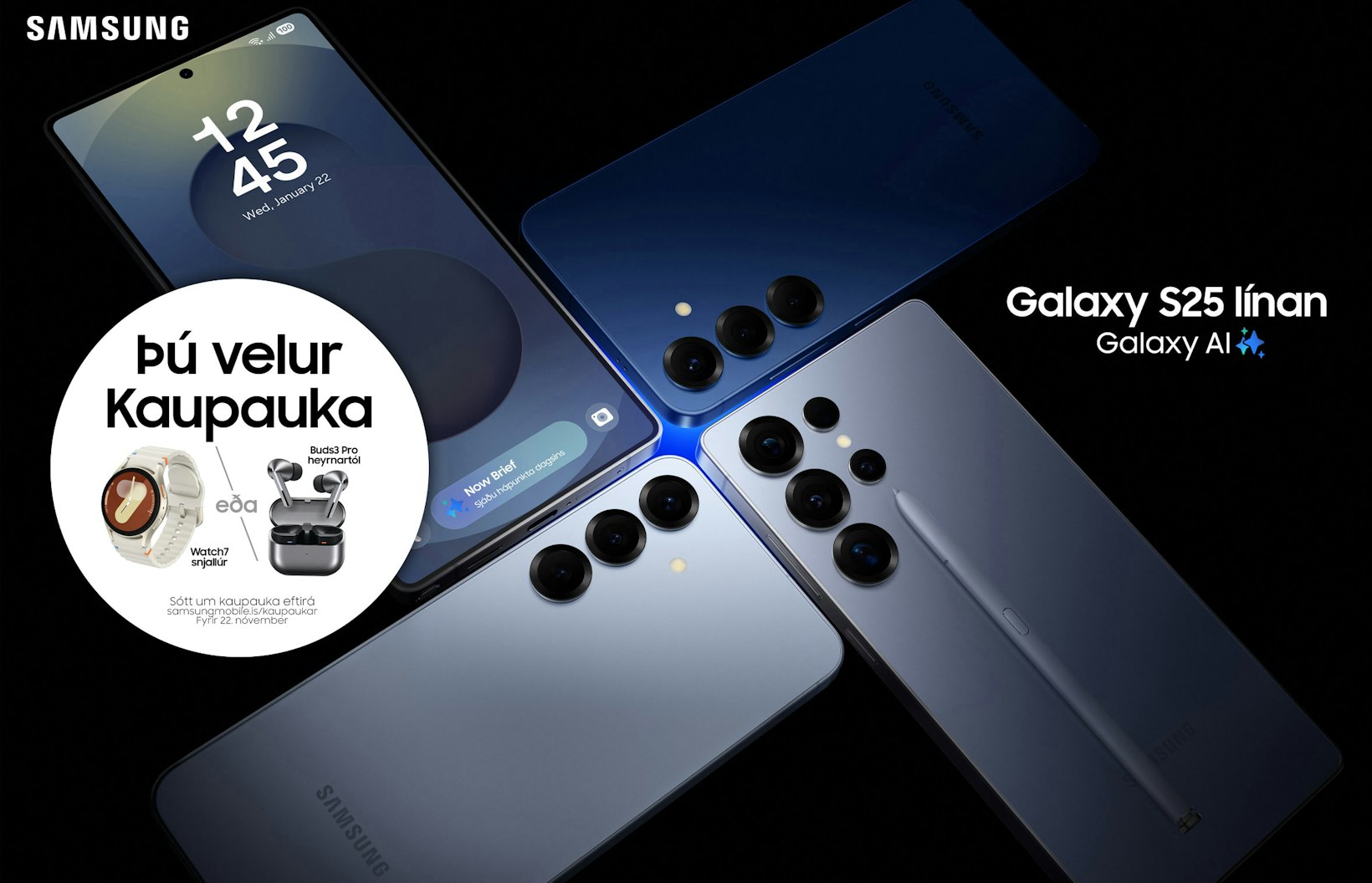 Galaxy S25 kaupauki Okt 2025
