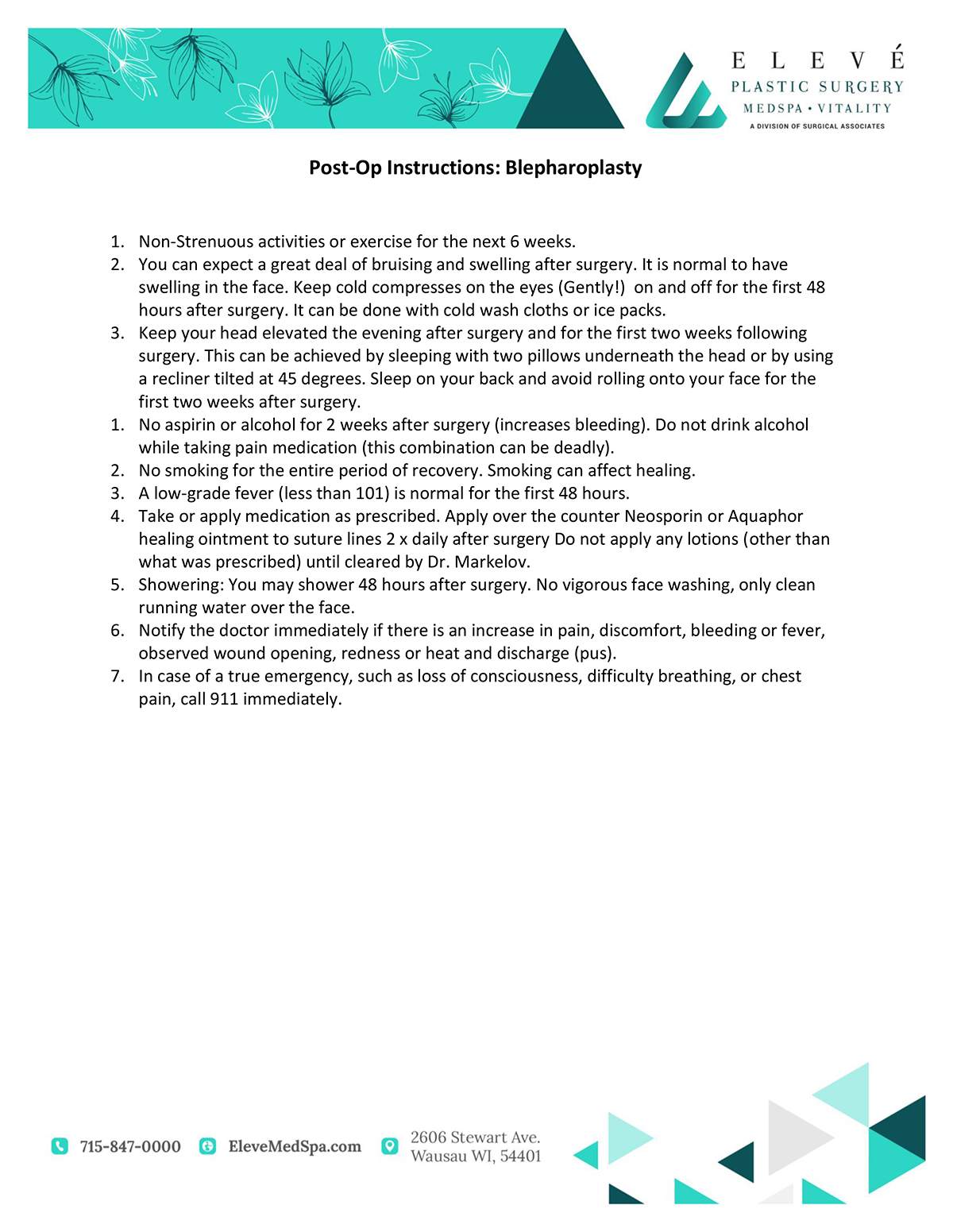 Postcare Instructions