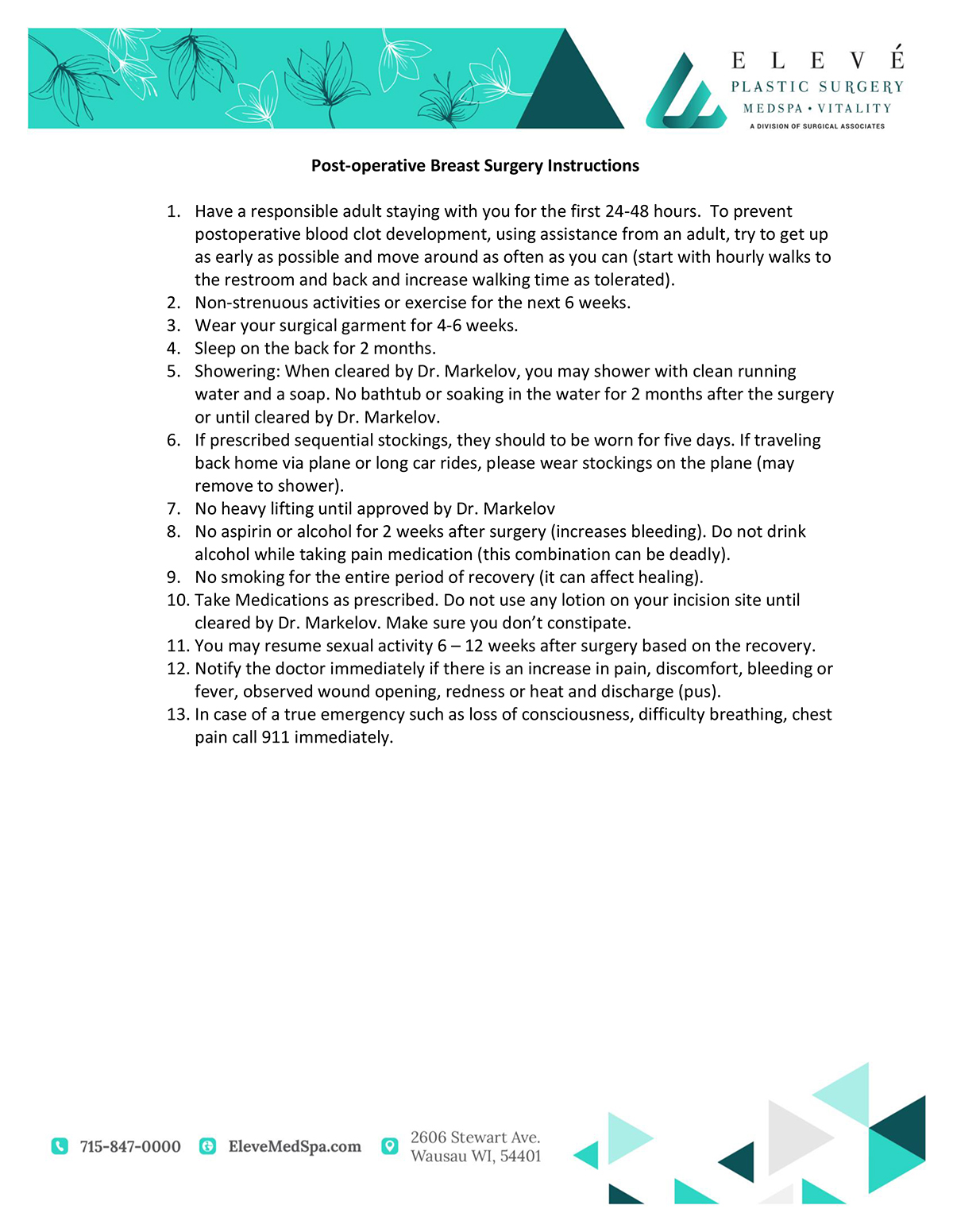 Postcare Instructions