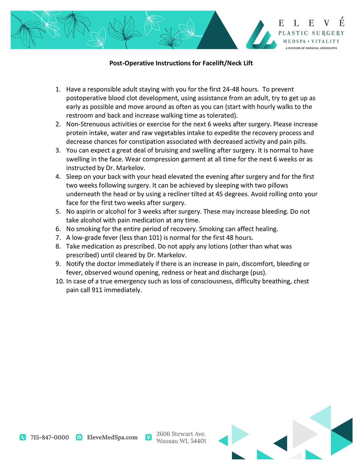 Postcare Instructions