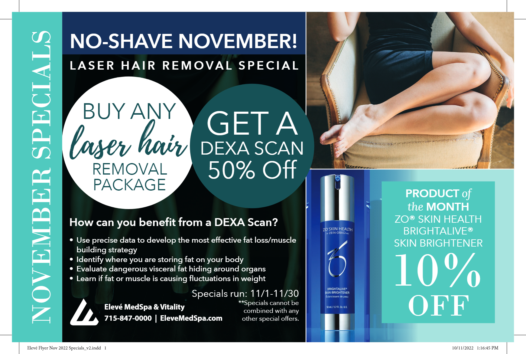 Eleve + Skin Care Blog | November Newsletter - Elevé Plastic Surgery