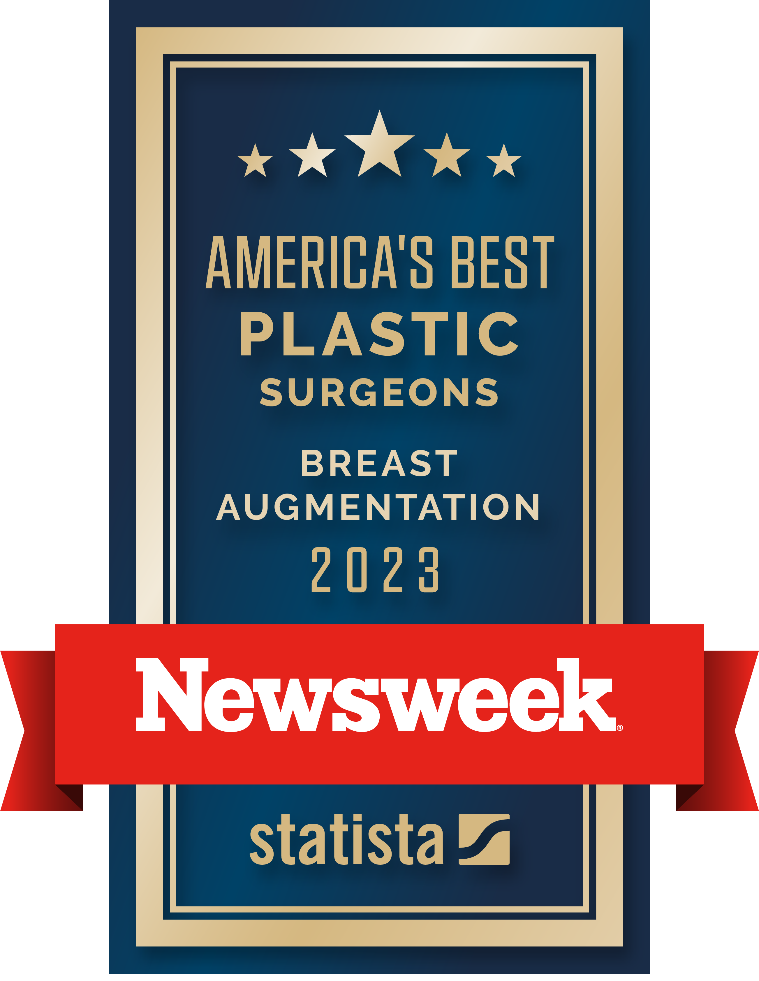 Newsweek America's Best Plastic Surgeons - Breast Augmentation - 2023