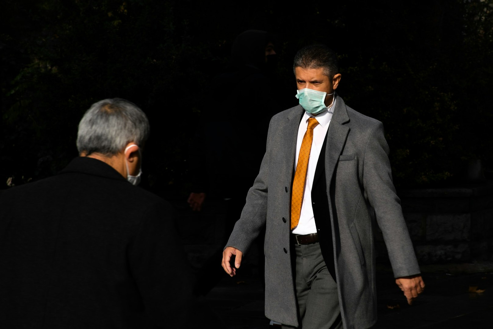 Man With Covid Mask