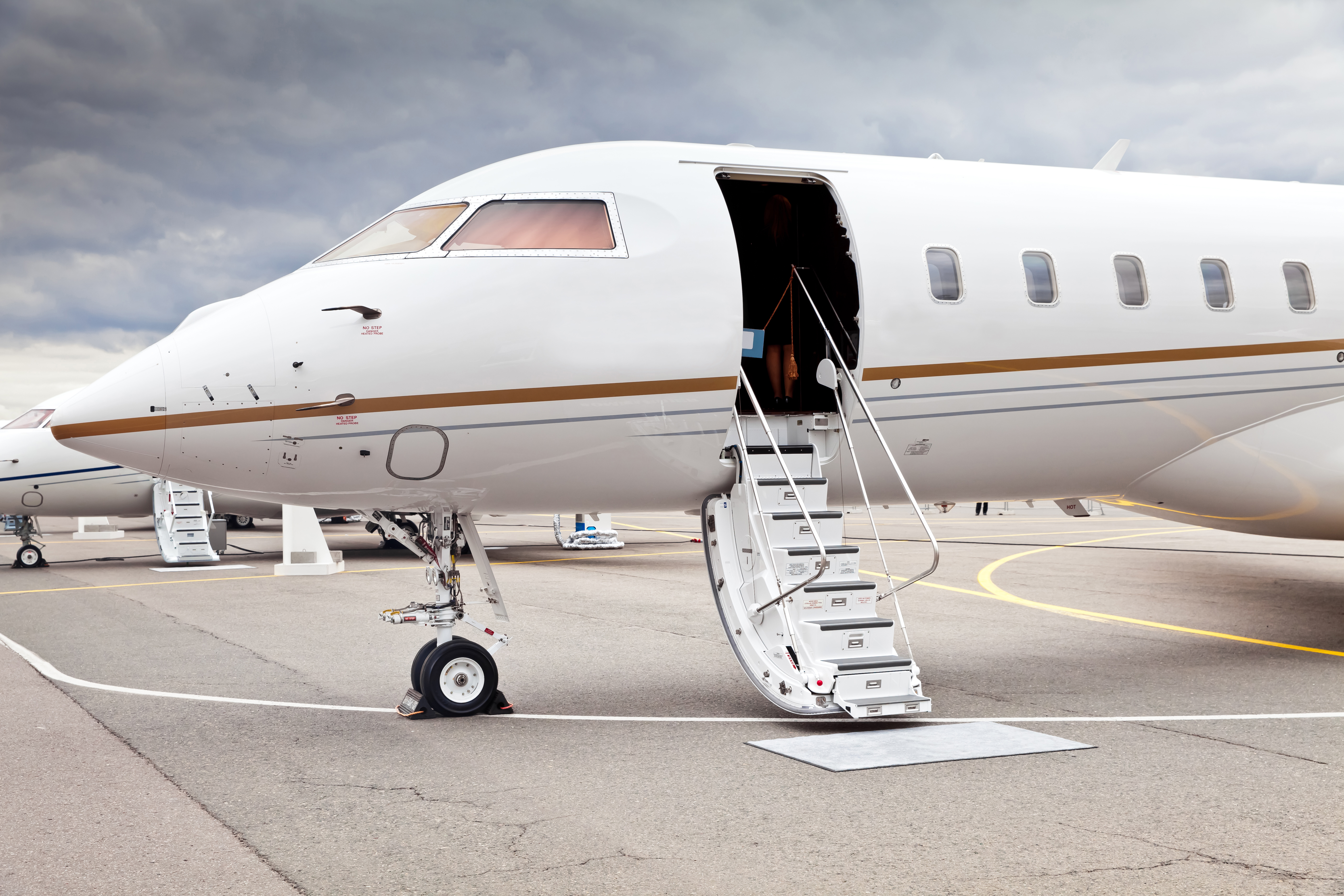 Private Jet On the Ground