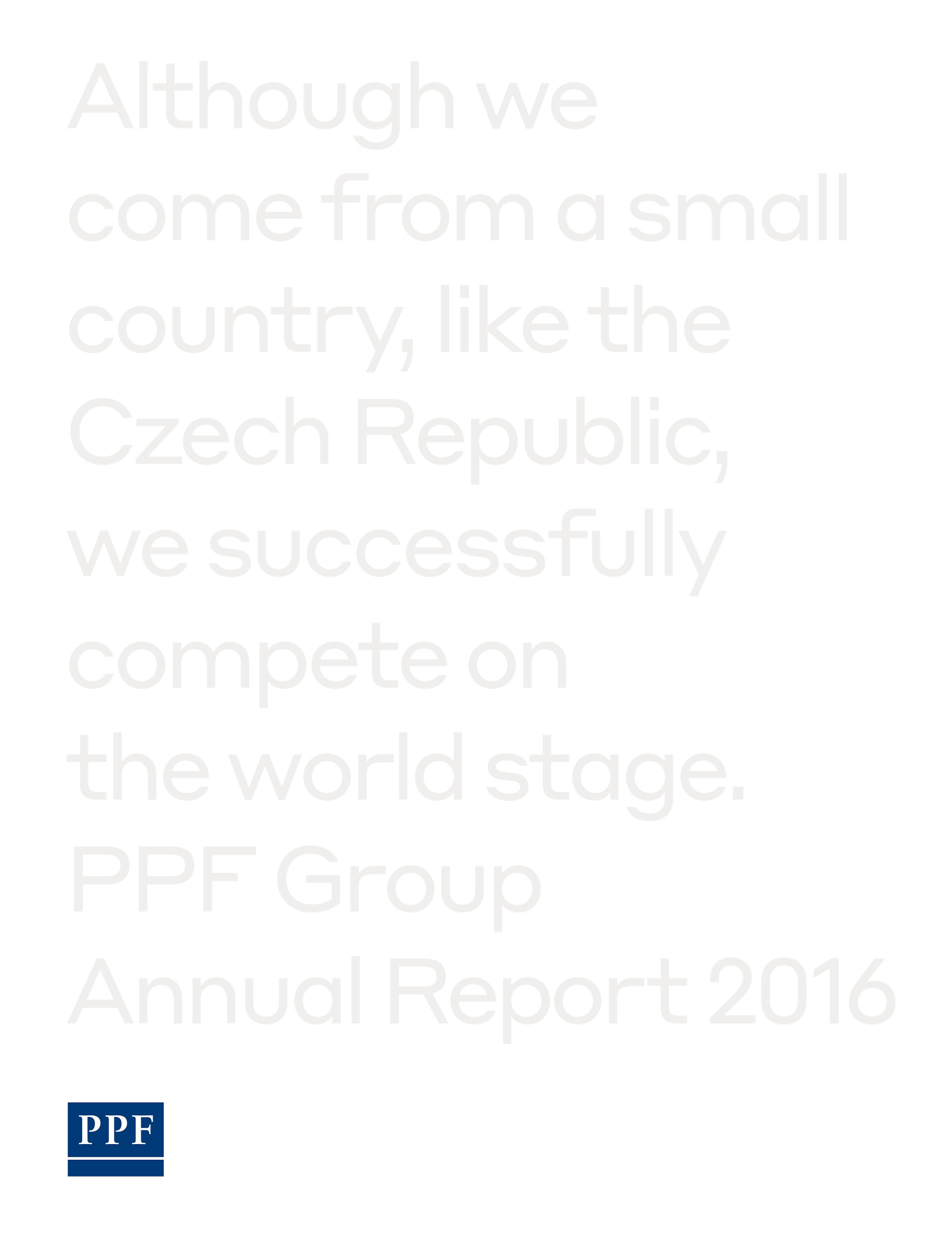 PPF Group N.V. Annual Report 2016