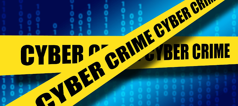 the phrase cyber crime in police tape