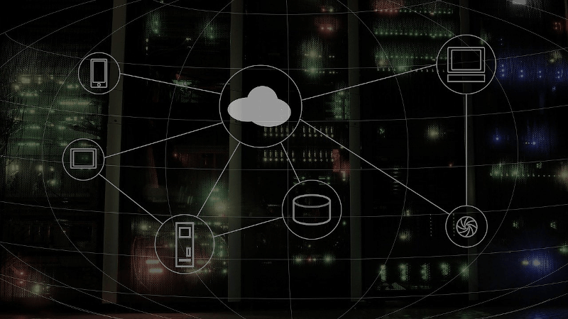 series of devices connected to a central node