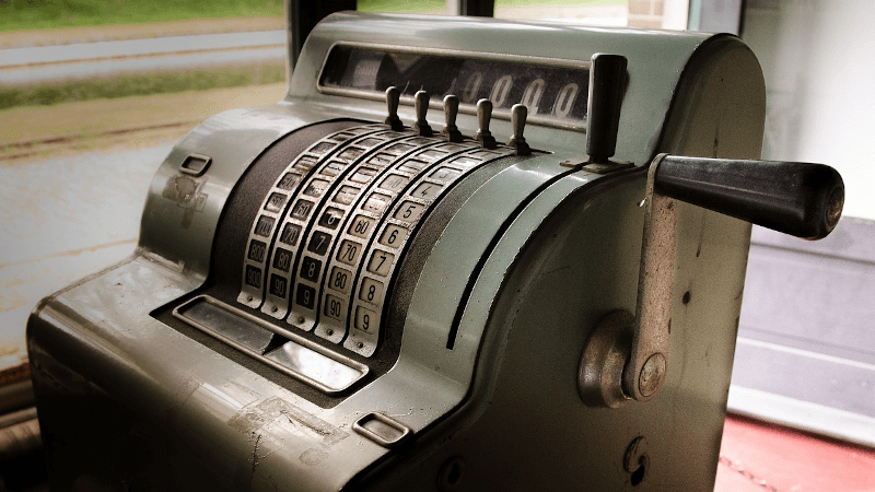 vintage cash register