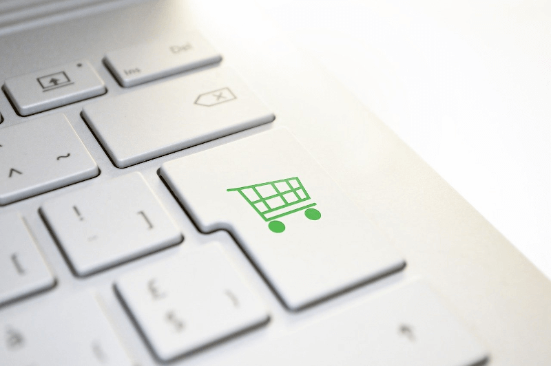 keyboard with shopping cart button