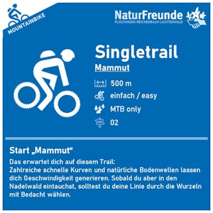 Mammut Trail Beschilderung