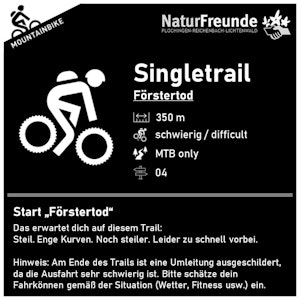 Förstertod Trail Beschilderung