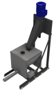 Floor Hopper with tank mounted Intermediate Hopper