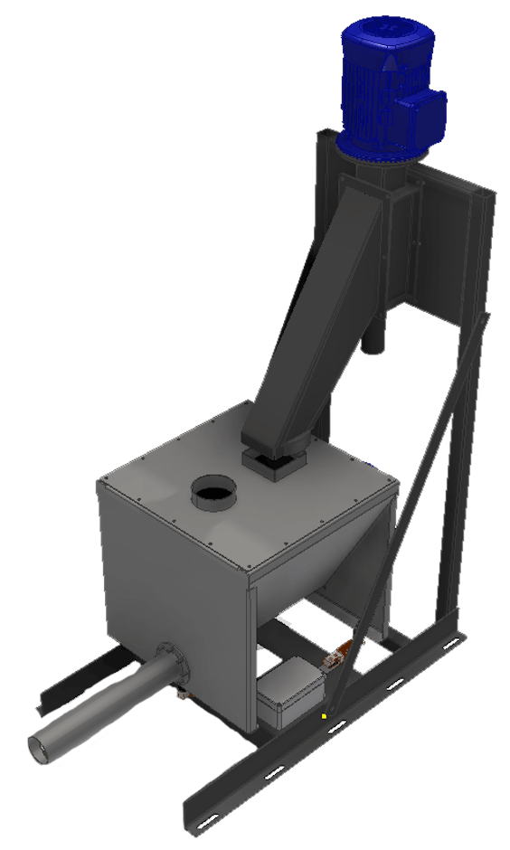 Floor Hopper with tank mounted Intermediate Hopper