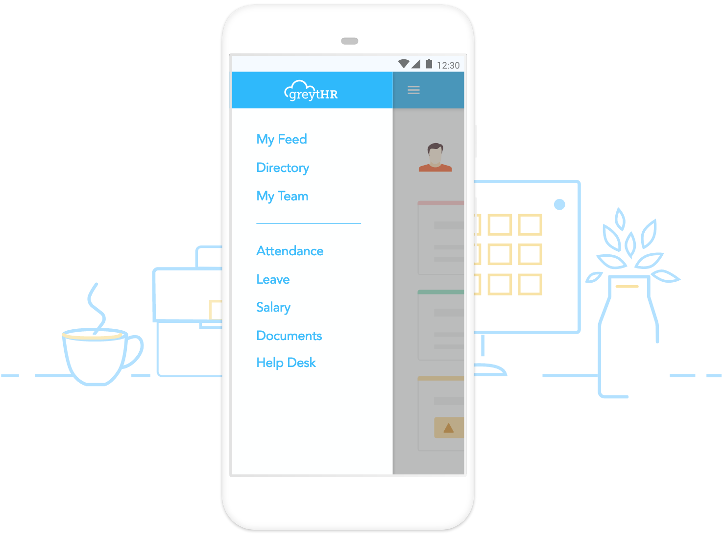 Mobile app for employees and managers