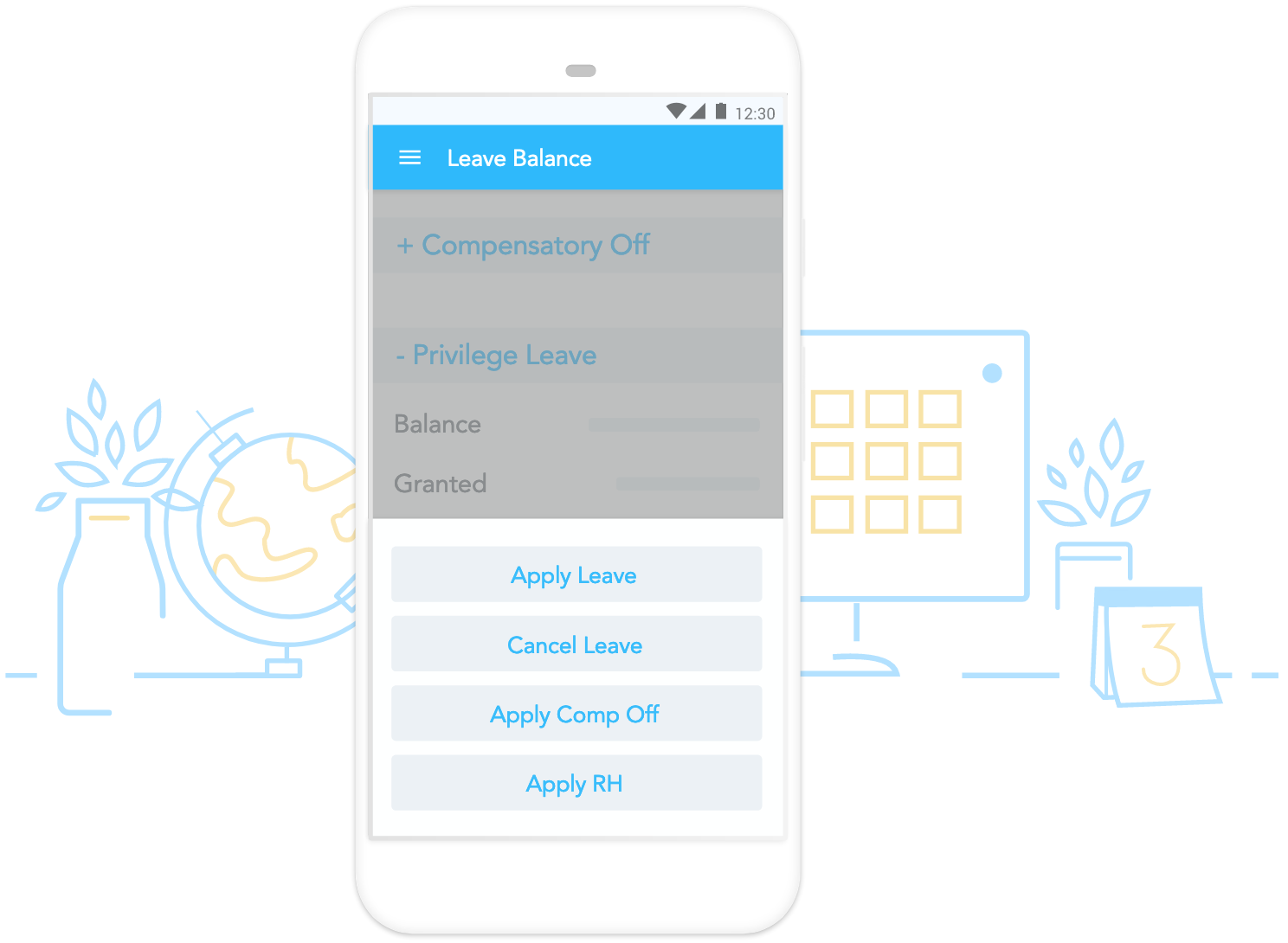 mobile leave management