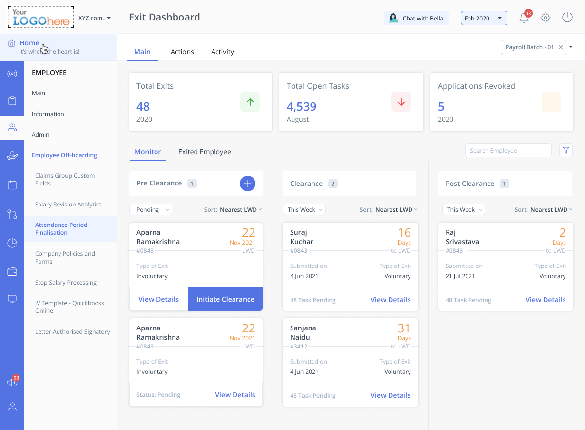 Employee Exit Dashboard