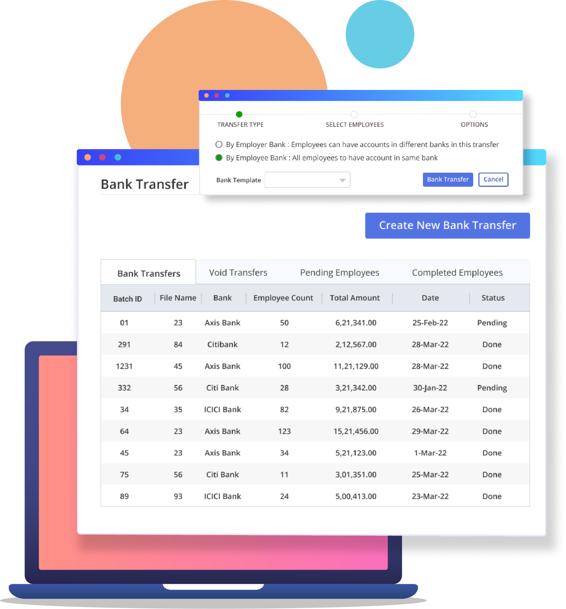Bank Transfer by Payroll