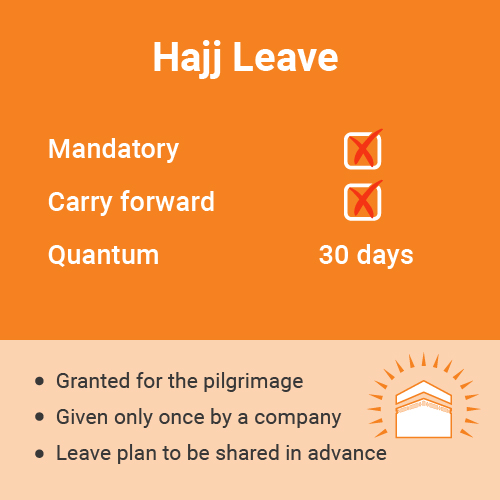 Hajj or Pilgrimage Leave