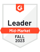 G2 -Leader Mid Market Fall 2023