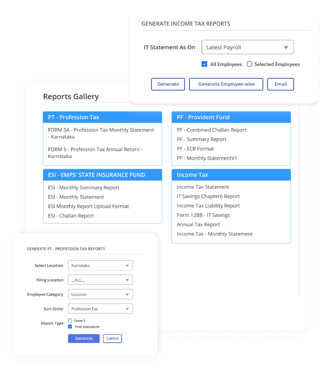 Statutory Compliance Report Gallery