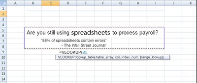 Processing payroll on Excel? Be cautious.