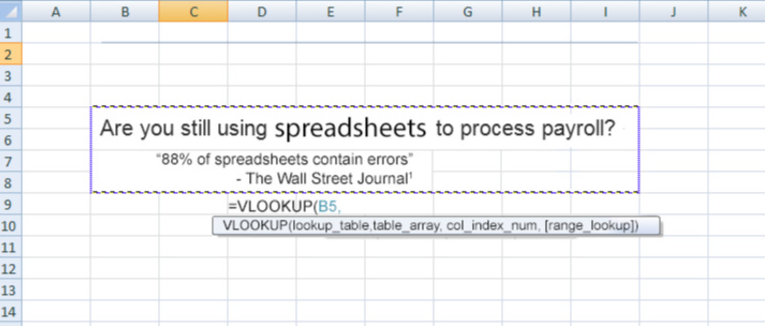Processing payroll on Excel