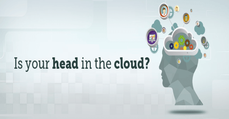 head in the cloud