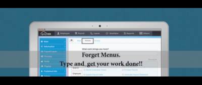 Forget Menus. Type and get your work done