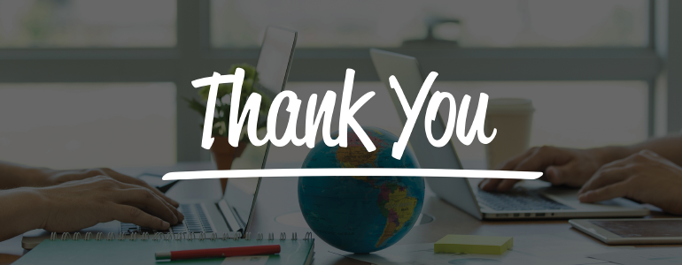 business is thanking customers for using their services