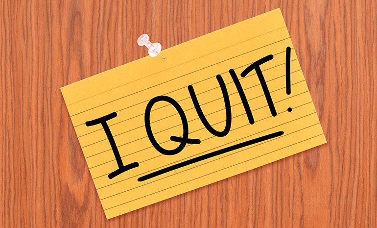 RESIGN, or I QUIT
