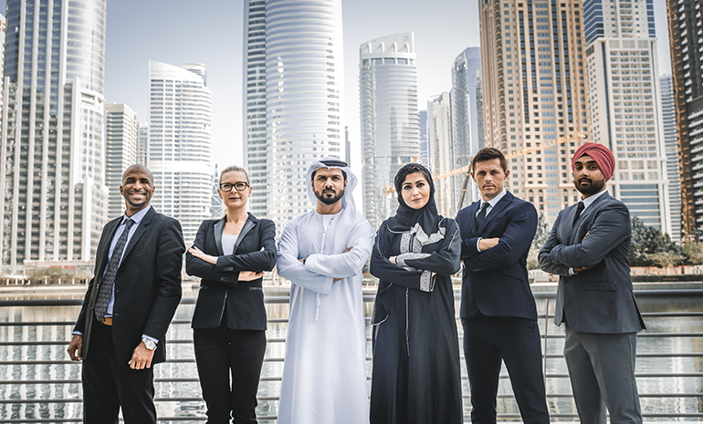Diverse workforce in UAE