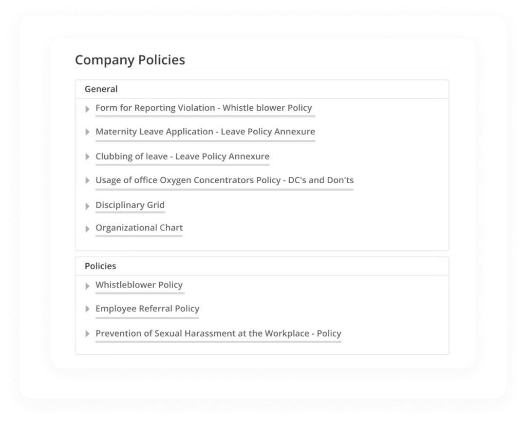 Company Policies