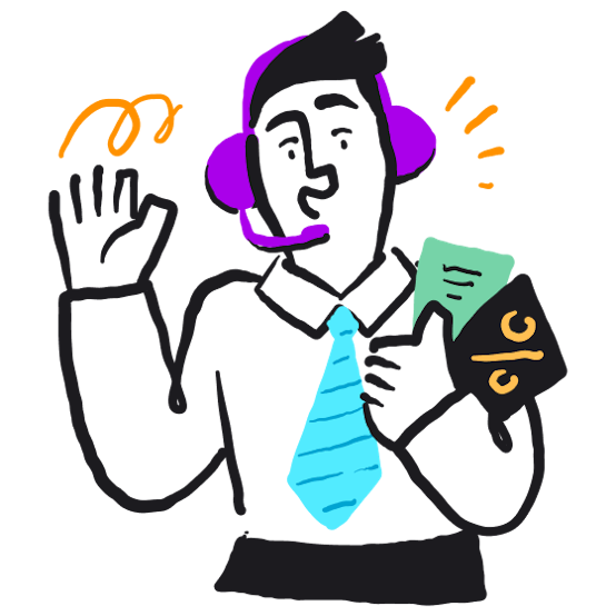 <p>Human support, No bots</p>