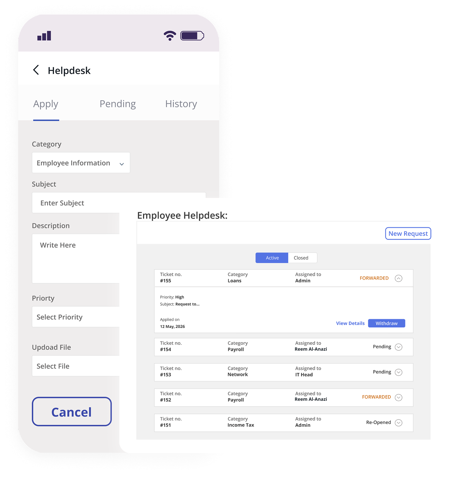 Employee Help Desk