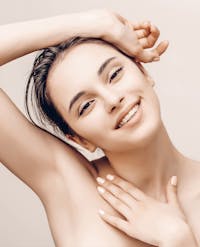 woman smiling